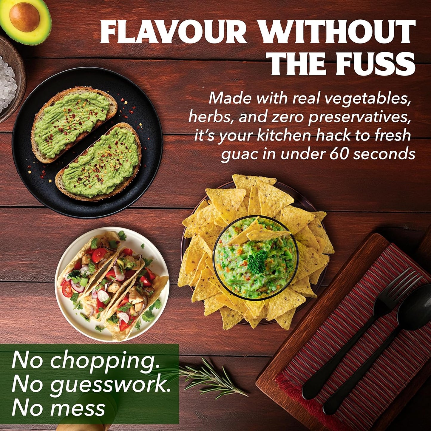 Keya Instant Guacamole Mix Multipack 25g | Guacamole Dip | Avocado | Mexican Cuisine | Seasoning | Pack Of 2