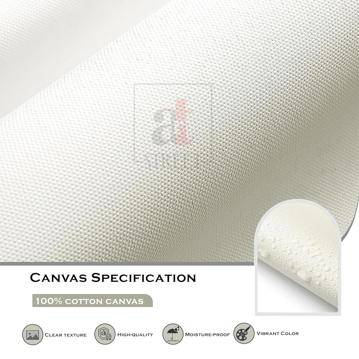 Floral Vastu Lotus Framed Canvas Wall Art Painting for Living Room | Bohemian Botanical Artwork Painting with Frame | Modern Decorative Wall Décor for Home, Bedroom & Office, 23x23 Inch