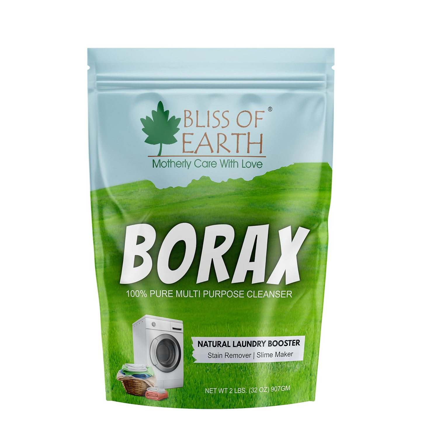 Bliss of Earth Borax Powder For Washing Cloths, Slime Maker, Cleaning & Stain Remover, Ants Killer, 100% Pure Sodium Borate Powder 113GM