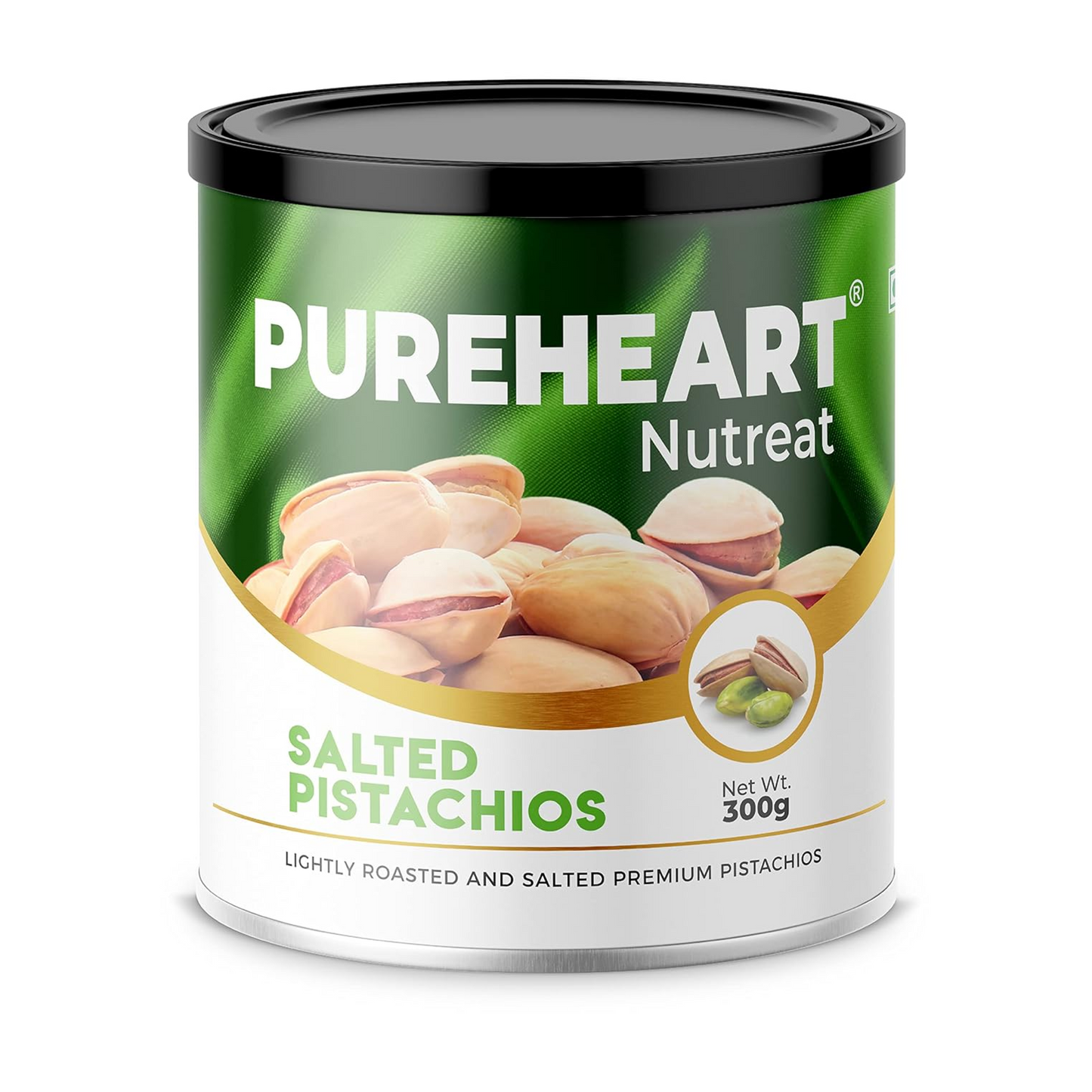 Pureheart Nutreat Salted Pistachios Natural Premium Lightly Roasted Pista/Dry Fruit - Delicious & Crunchy - Resealable Pouch