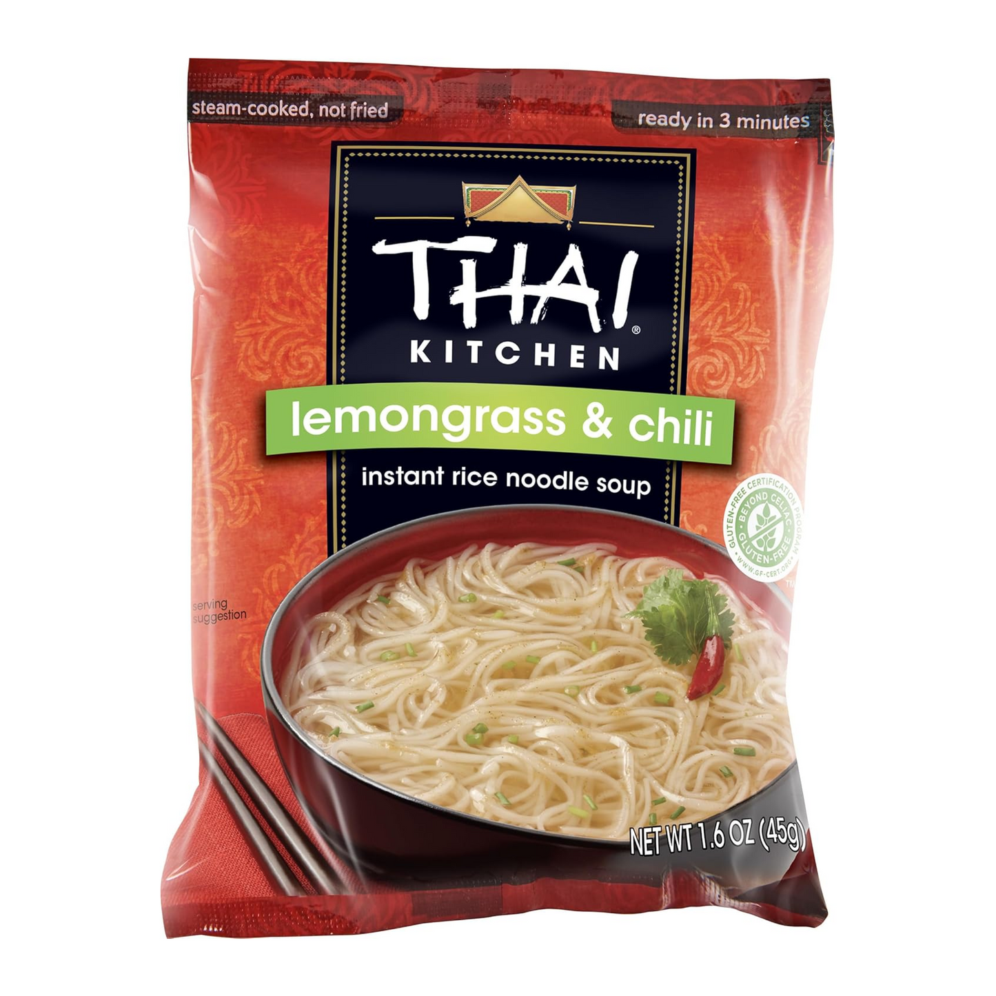 Thai Kitchen Gluten Free Lemongrass & Chili Instant Rice Noodle Soup, 1.6 oz