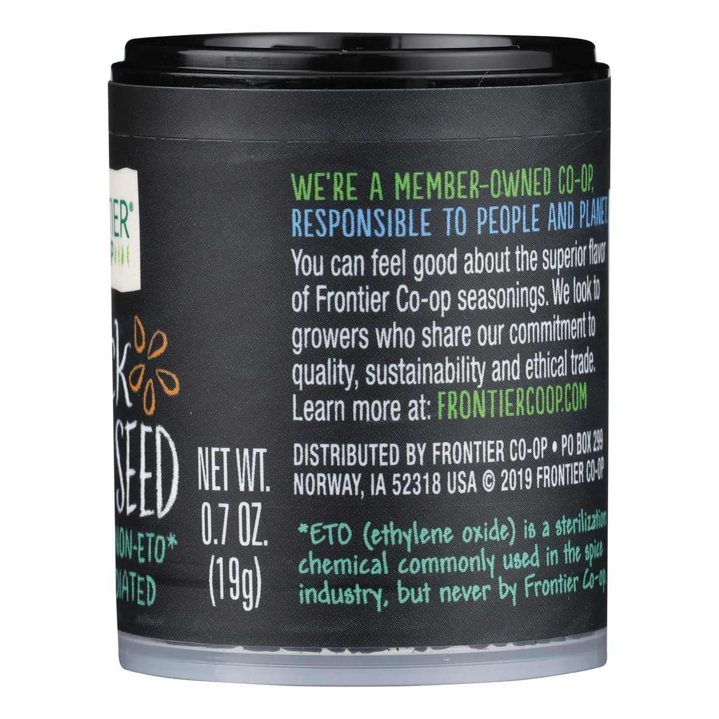 FRONTIER Black Sesame Seed, 0.7 OZ