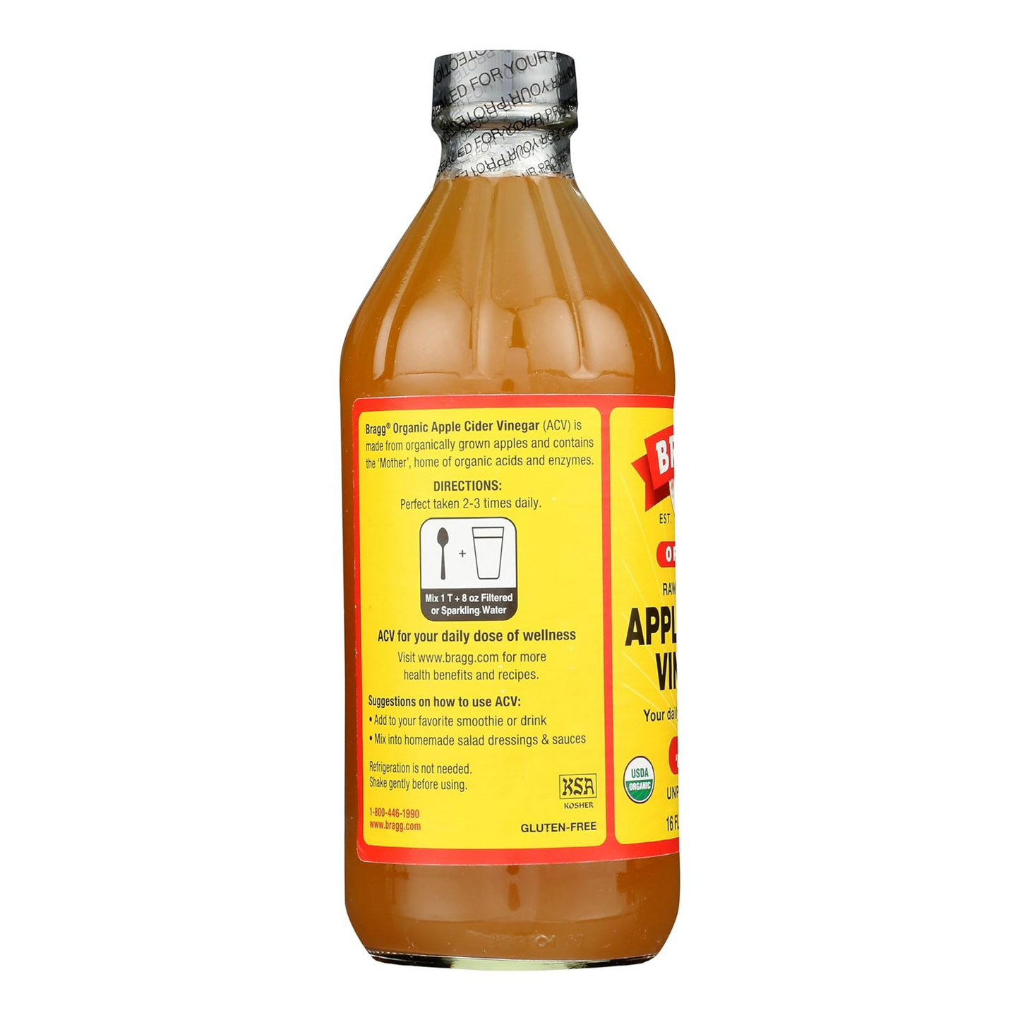 Bragg, Organic Apple Cider Vinegar with The 'Mother', 16 fl oz (473 ml)