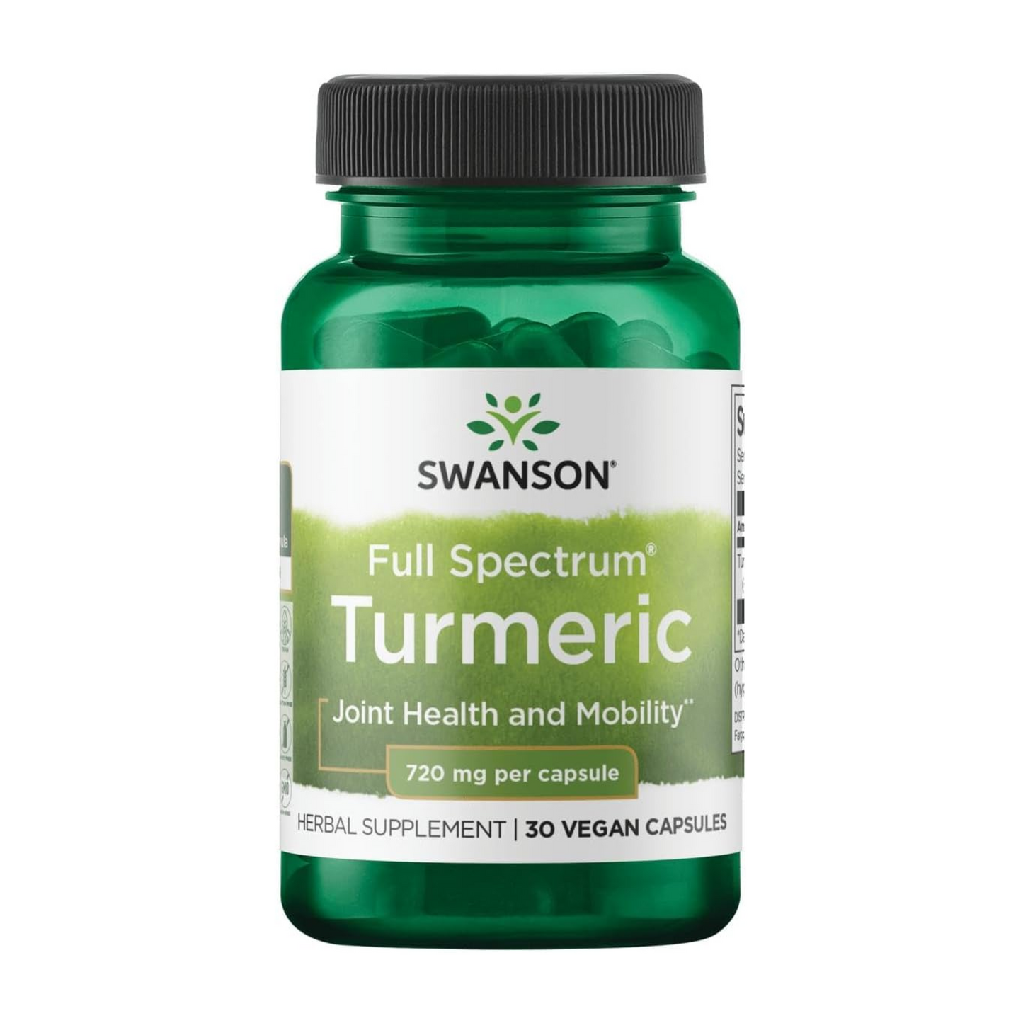 Swanson Full Spectrum Turmeric, 720 mg, 30 Vegan Capsules