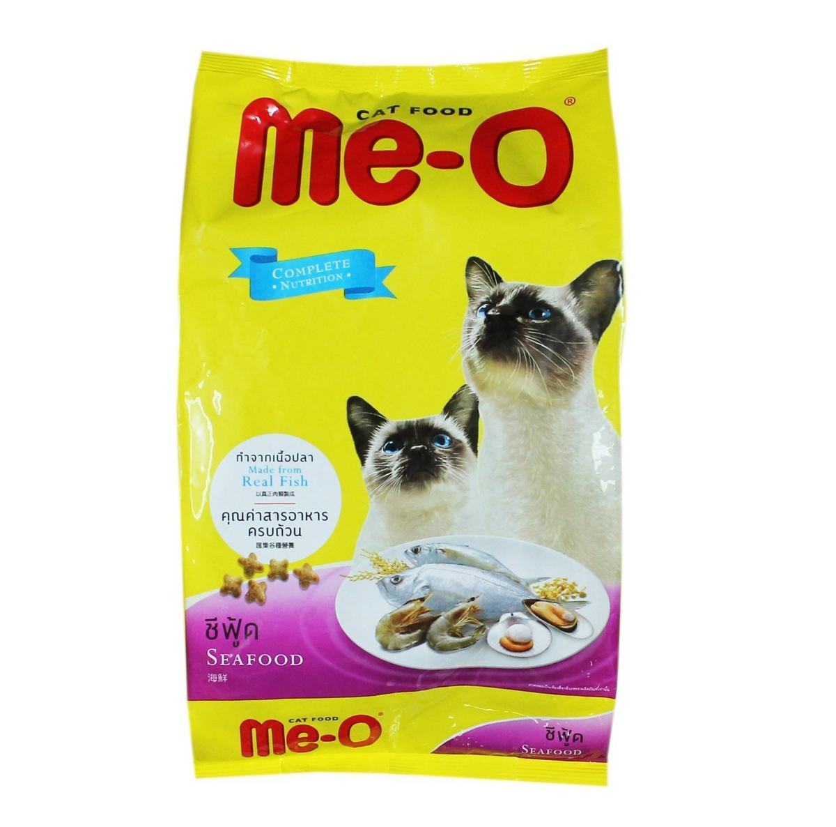 Me-O Adult Cat Food, Seafood, 450 g