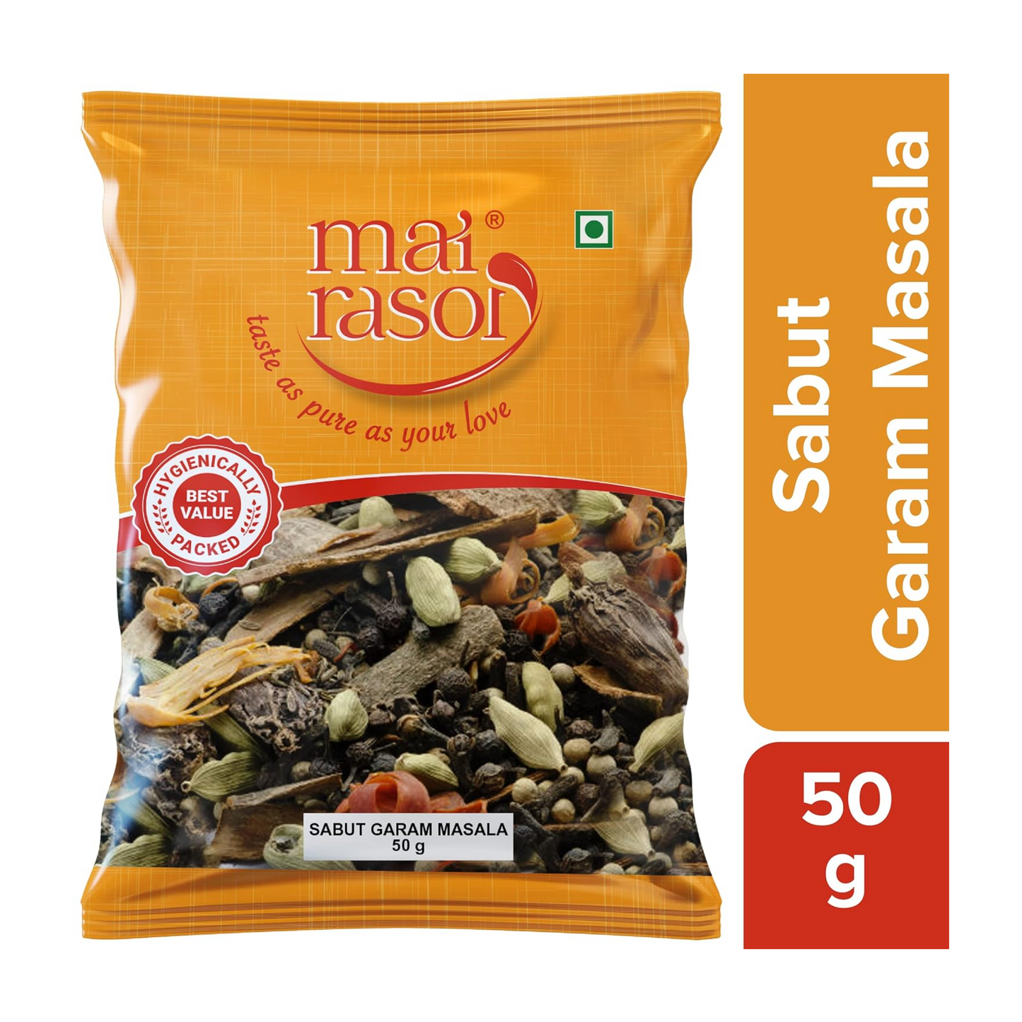 MAI RASOI Whole Sabut Mix Garam Masala (50 Gram)