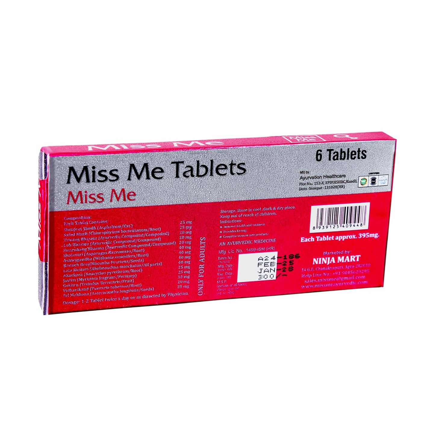 Miss Me Tablet for Female (Pack of 2)