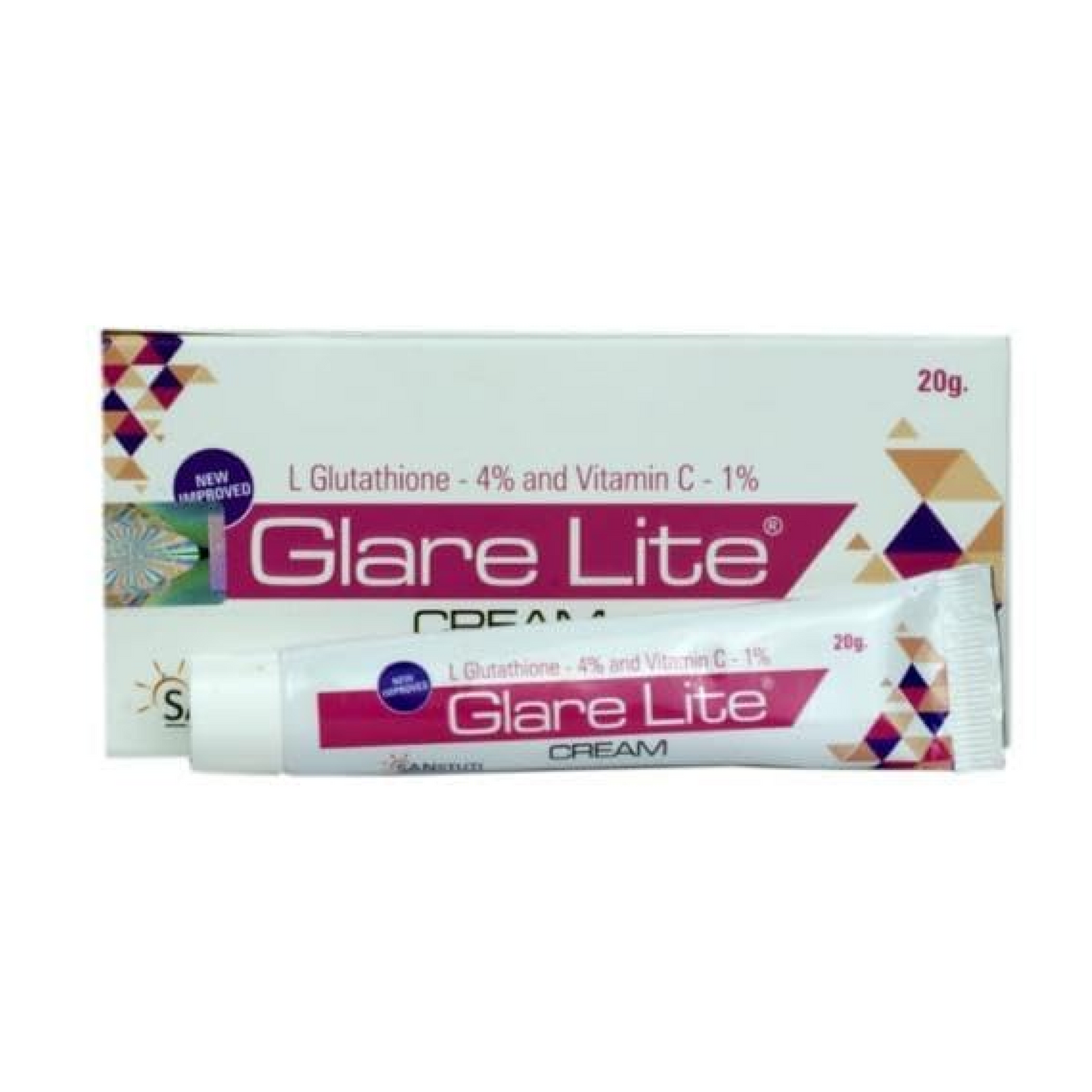 GLARELITE - Anti Pigmentation Cream for Skin Glow|Anti-aging Skin Cream, Acne Scars, Dark Spots, Pimple Marks Free (20gm) | Composition of L-Glutathione and Vitamins C