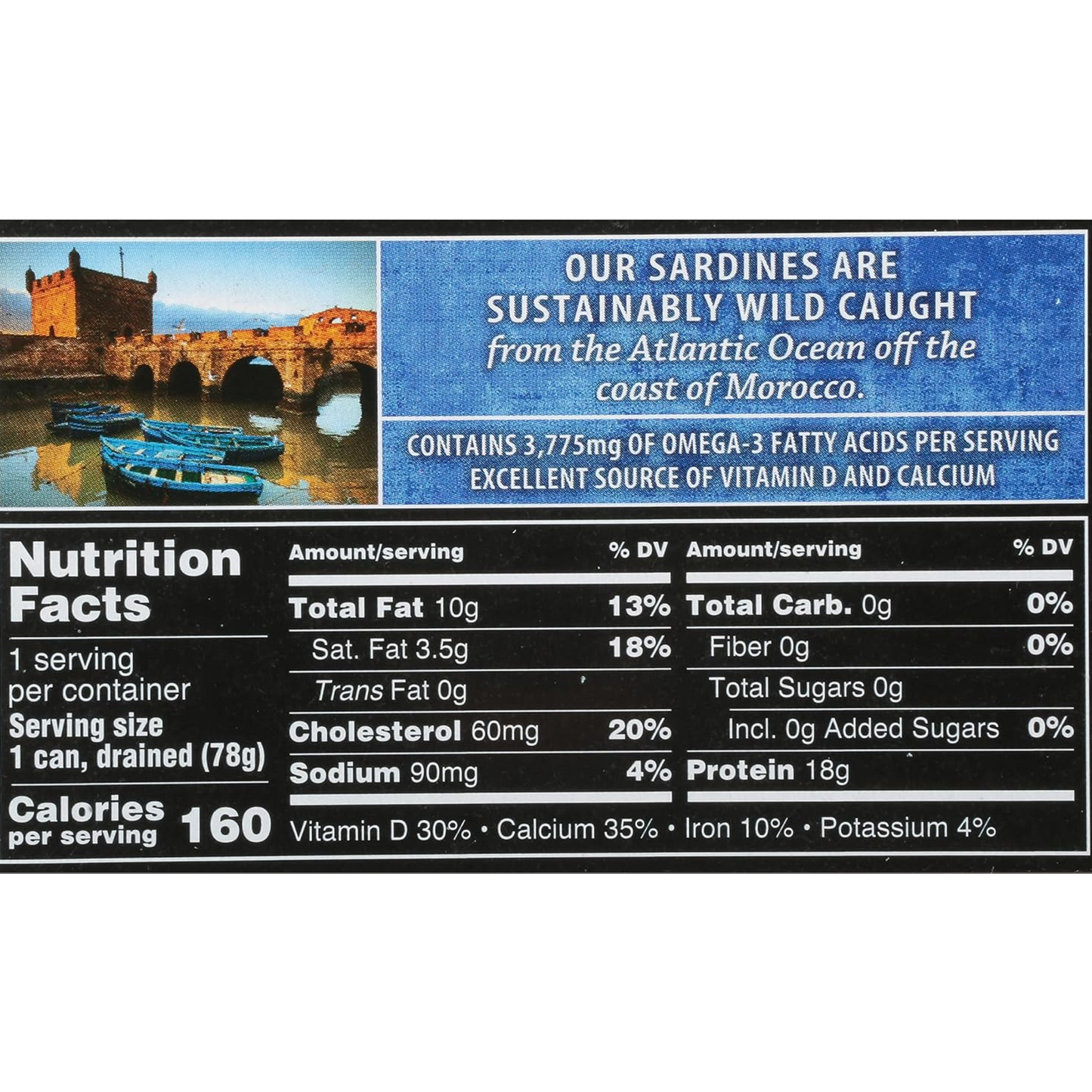 Crown Prince Sardines in Water, 4.25-Ounce Cans