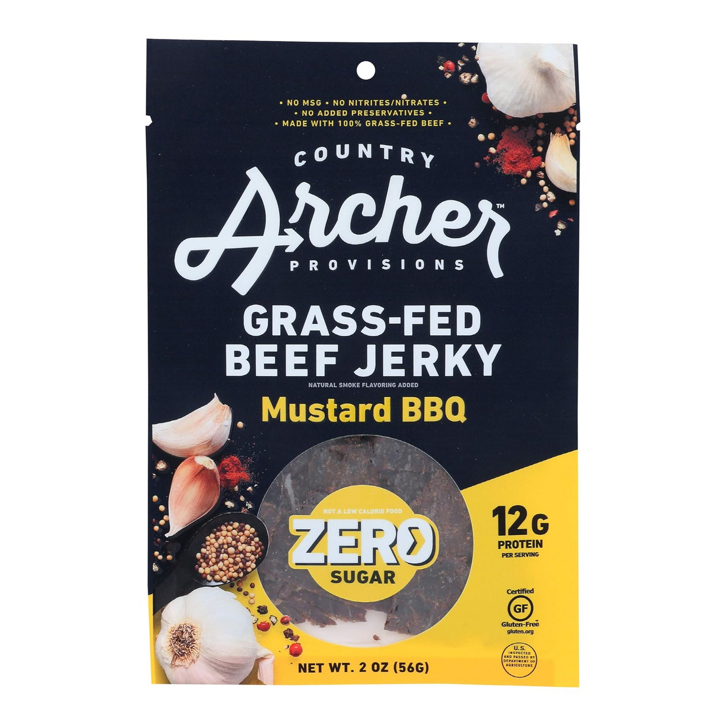 Country Archer Grass Fed Beef Jerky, 2 OZ