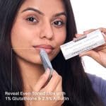 DERMDOC LipBright Treatment with 1% Glutathione + 2.5% Arbutin Lip Balm, 10 gm | Brightens Lip | Reduces Pigmentation | For Dry & Chapped Lips | Lightweight | Non - sticky