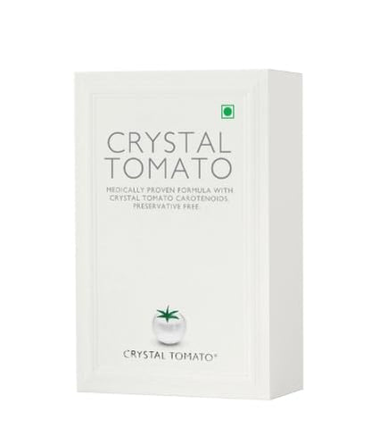 Crystal Tomato Supplement Colourless Carotenoids, L-Cysteine Enriched, Brightens Skin Tone, Reduces Pigmentation