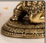 2" Brass Nandi Idol for Home Temple & Pooja Room | Handmade Nandi Statue for Shiv Pooja, Meditation & Spiritual Decor | Pure Brass Nandi Murti for Mandir, Shivling & Home Decoration 55 GRAM