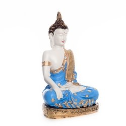 eCraftIndia Meditating Lord Buddha Statue (17.78 cm x 12.7 cm x 27.94 cm, Blue)
