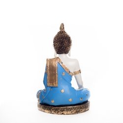 eCraftIndia Meditating Lord Buddha Statue (17.78 cm x 12.7 cm x 27.94 cm, Blue)