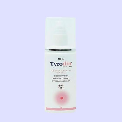 Tyrodin Creamy Lotion 100ml | Lightweight Daily Moisturizing Lotion with SPF 15 | Smooth & Fresh Skin Appearance