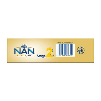 Nestlé NAN EXCELLAPRO Nan Stage 2 Follow-Up Formula Milk Powder For Babies, 6-12 months, with DHA, ARA, 400g Pouch in Box