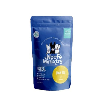 Woof Ministry Duck Stix for Dogs, Single Ingredient Dehydrated Dog Treats (Non Veg Treats -100 Grams)