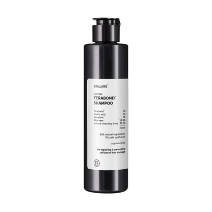 BrillareTerabond Bond Repair Shampoo | Repairs Damaged & Treated Hair | Reduces Breakage, Restores Strength & Elasticity | Sulphate Free Shampoo for Women | Frizzy & Dry Hair | 200ml