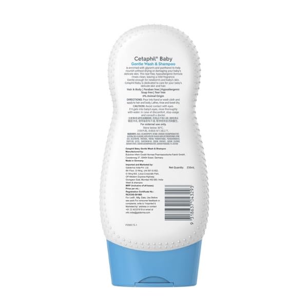 Cetaphil Baby Gentle Wash Shampoo - Pack of 230 ml