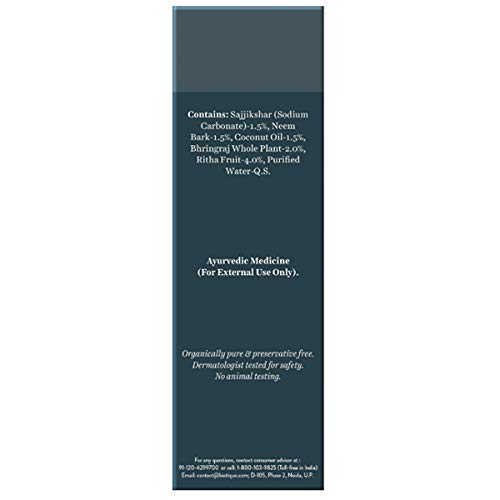 Dark blue label with white text on a white background