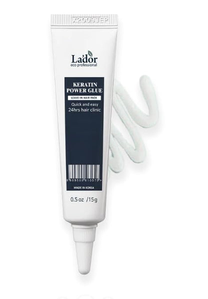 LADOR Keratin Power Glue Korean Hair Ampoule Leave-in Treatment | 2-in 1 No-rinse Hair Essence & Protein Treatment for Long Lasting Conditioning for Frizzy, Coloured, Damaged & Dry Hair - Sulphate Free
