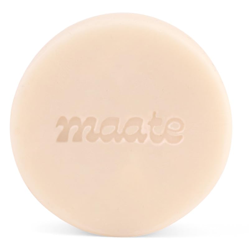 Maate Shwet Pushp Ayurvedic Baby Bathing Bar 75g | Soap & Tear Free Bath, pH 5.5 | Rice Water & Shea Butter | Moisturizing & Nourishing for Sensitive Skin | For Newborns, Infants & Babies 0m+