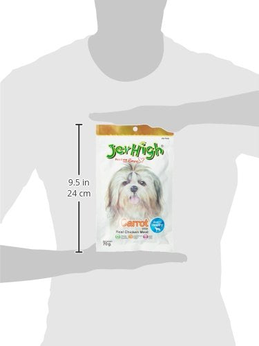 JerHigh Carrot Stick Dog Treats For All Life Stages, 70G, 1 Count