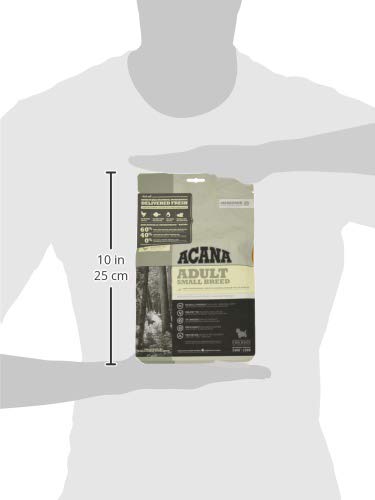 Acana Adult Small Breed Dry Dog Food, Grain Free Dog Food for All Life Stages, Fresh or Raw Ingredients, 340 gm