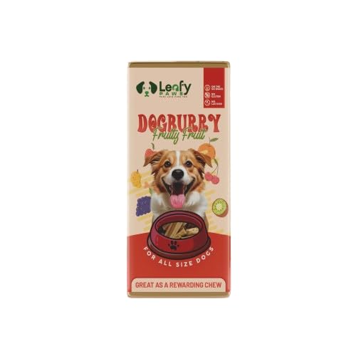 LeafyPaws Dogburry Dog Treats (35g) | Grain Free, Lactose Free, 100% Natural Reward Snack | No Added Preservatives | Healthy Training Treats for All Breeds (Fruity Fruit)