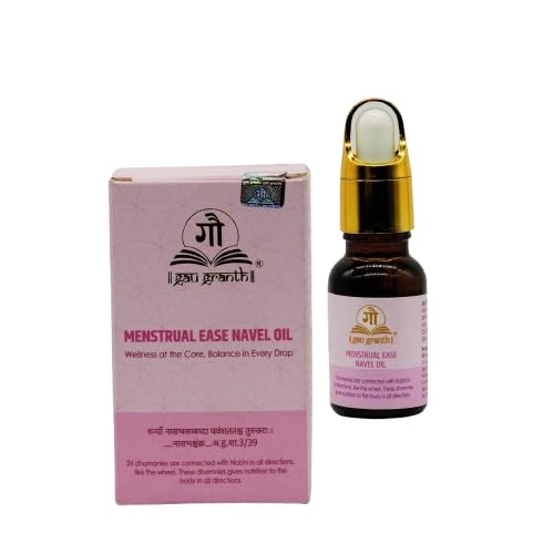 GauGranth Navel Menstural Pain Oil - 15ML (Pack Of 1) | Natural & Pure Menstrual Pain Relief Oil | Ayurvedic Belly Massage Oil for Cramps | Fast-Acting Relief for Menstrual Discomfort