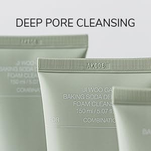 Celimax Baking Soda Deep Foam Pore Cleanser (150ml) | Cleansing Deep Pores, Blackheads, Oil-Control Foam Face Wash | Korean Skincare