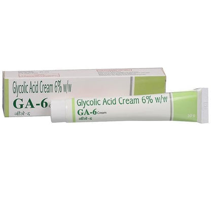 Ga 6 Glycolic Acid Cream 30g | Fights Pigmentation and Tanning | Removes Dead Skin