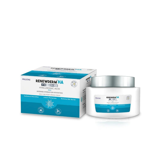 RENEWDERM HA Intense Hydration Boosting Daily Use Moisturising Cream with Hya Act M, Ceramide Complex, Shea Butter for Hydrated, Supple, Plumpy Skin 40GM