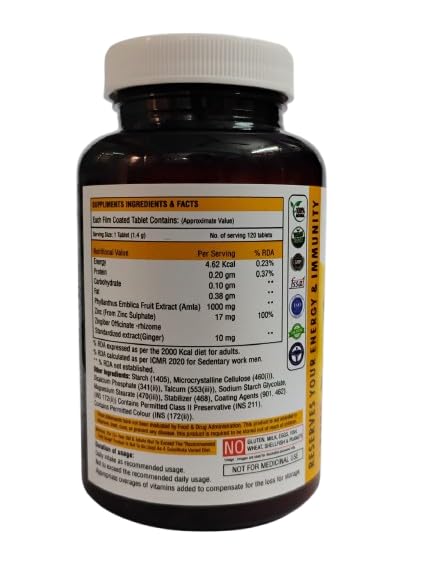 Supplement bottle with label on a white background