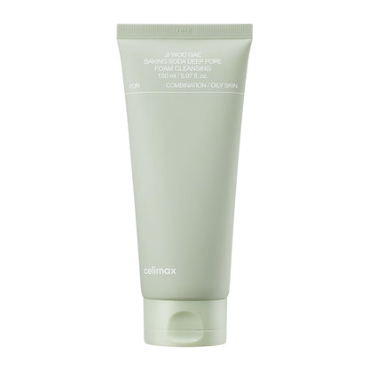 Celimax Baking Soda Deep Foam Pore Cleanser (150ml) | Cleansing Deep Pores, Blackheads, Oil-Control Foam Face Wash | Korean Skincare