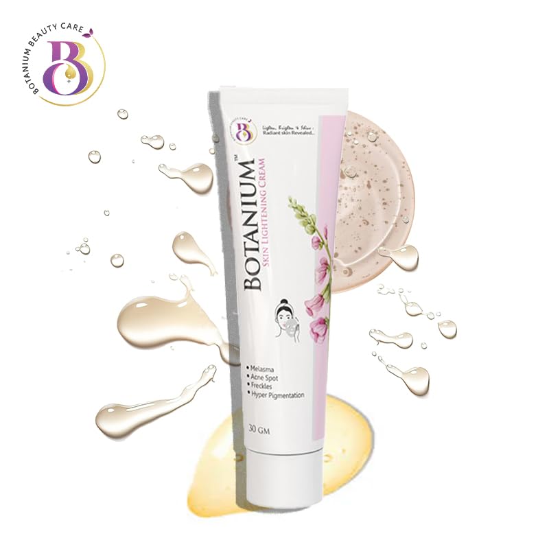 Botanium Skin Lightening Face Cream 30gm | For Melasma, Acne Spot, Freckles & Hyper Pigmentation | Enriched With L-Glutathione, Niacinamide & Vitamin C | Men & Women | Non-Greasy & Lightweight