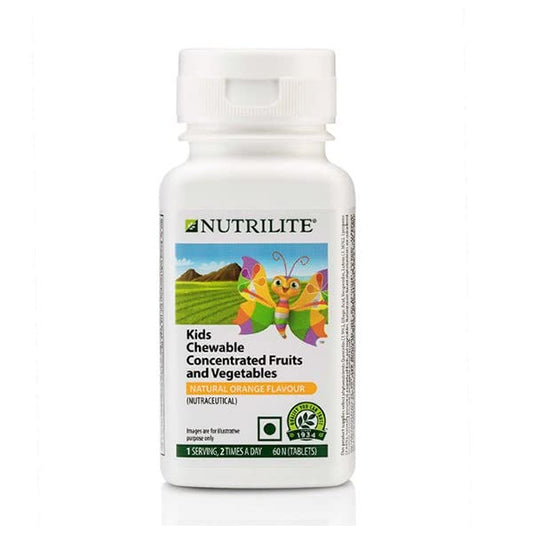 Zephivo Nutrilite Kids Chewable Concentrated Fruits & Vegetables - 60N Tablets
