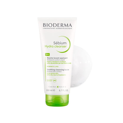 Bioderma Sébium Hydra Cleanser bottle on a white background