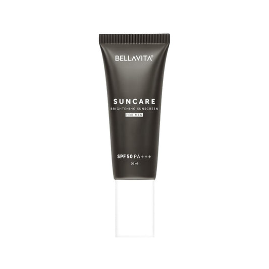Bellavita sunscreen tube on a white background
