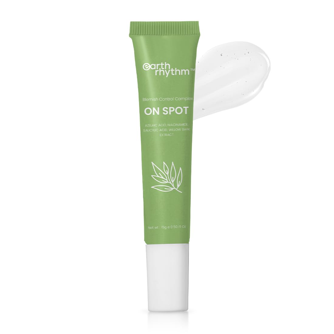 Earth Rhythm On Spot Acne Gel with Salicylic Acid, Niacinamide Acid & Azelaic Acid | Pimple Treatment Gel For Men & Women – 15g