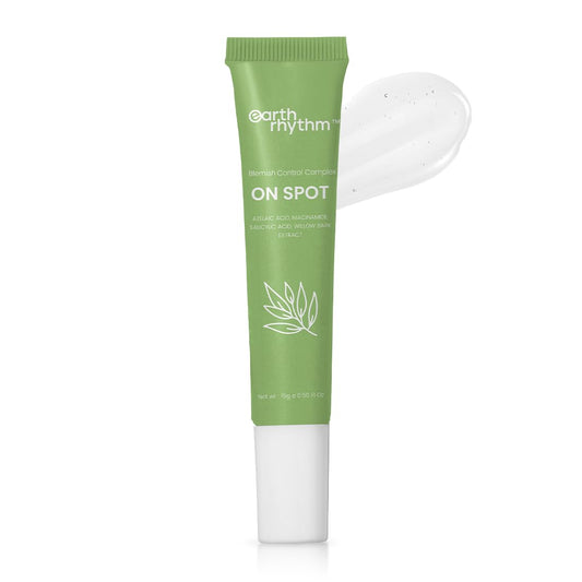 Earth Rhythm On Spot Acne Gel with Salicylic Acid, Niacinamide Acid & Azelaic Acid | Pimple Treatment Gel For Men & Women – 15g