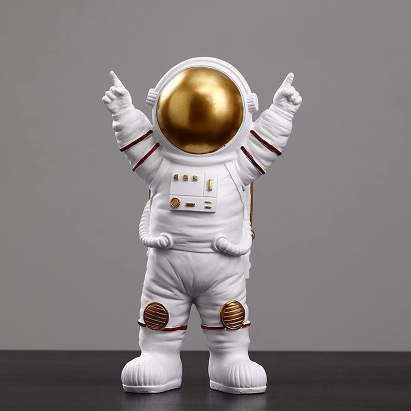 Street27® Cute Outer Space Astronaut Figurine Action Figure Toys Statue for Showpiece Home Living Room Decor Office Desktop Decoration Car Dashboard, Kids Birthday Party Gift, Resin