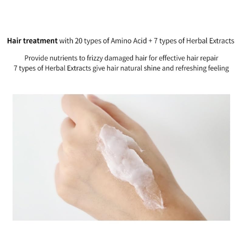 LADOR Herbalism Hair Treatment (Conditioner) (360ml) Korean Hair Conditioner To Control Hair Fall, Repairs Damaged Hair, Maintaining Softness, Natural Shine | Suitable For Sensitive Scalp, Frizzy & Damaged Hair
