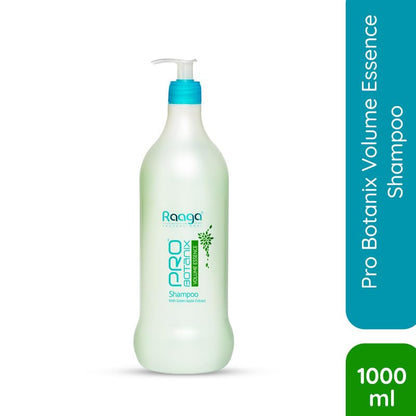 Raaga Professional Pro Botanix Volume Essence Shampoo with Green Apple Extract | Strengthens Hair, Provides Thicker Looking Hair | Suitable For Men & Women (1000 ml)