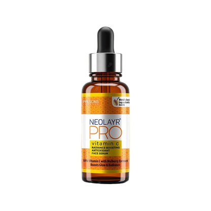 NEOLAYR PRO VITAMIN C RADIANCE BOOSTING ANTIOXIDANT FACE SERUM I Boosts Glow & Radiance | 30 ML