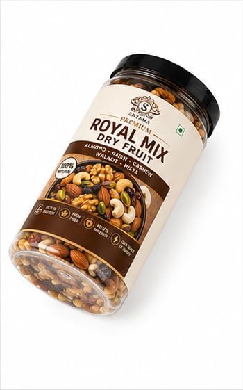 Shyama Dry Fruits Mix, I Fit for Fasting | Healthy Snacks Mixed Nuts Contains Almonds, Cashews, Dates, Black Raisin, Green Raisin 1kg