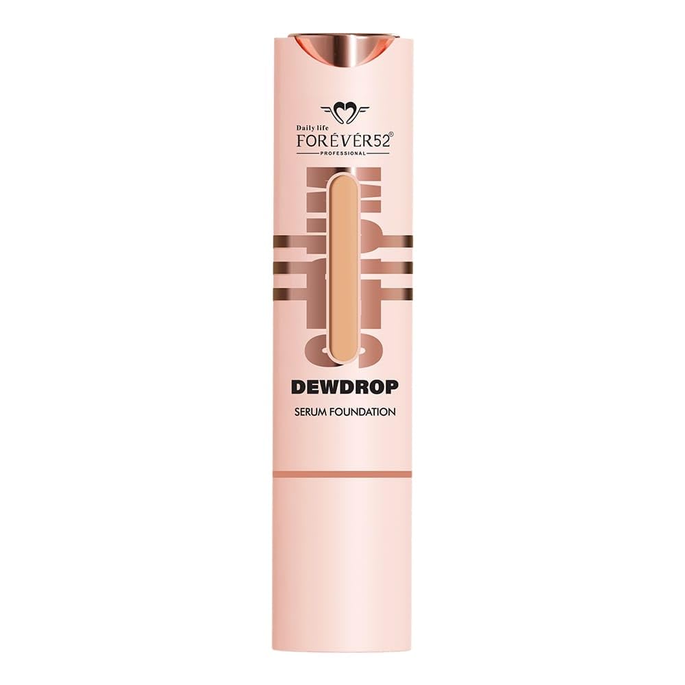 Daily Life Forever52 Dewdrop Serum Hydrating Foundation with Hyaluronic Acid & Kiwi Extract | Lightweight Serum Texture | Satin Finish | 12H Wear (Fair Light-01, 15ml)