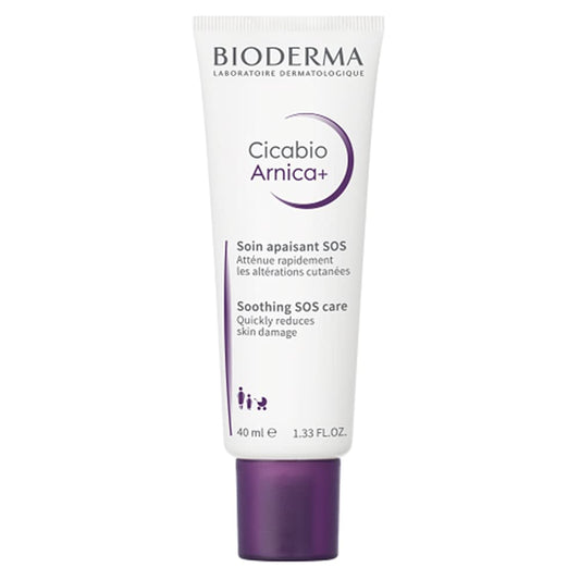 Bioderma Cicabio Arnica+ cream tube on a white background