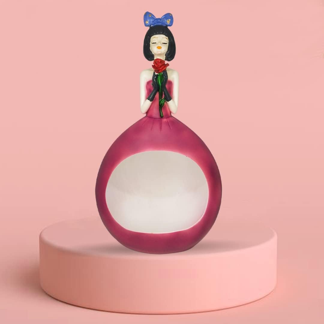 Versatile Doll Shaped Figurine Home Decor Decor (Pack of 1, Pink)